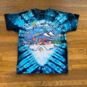 Vintage Underwater Ocean Tie Dye Shirt Chapman Graphics 90s Single Stitch XL